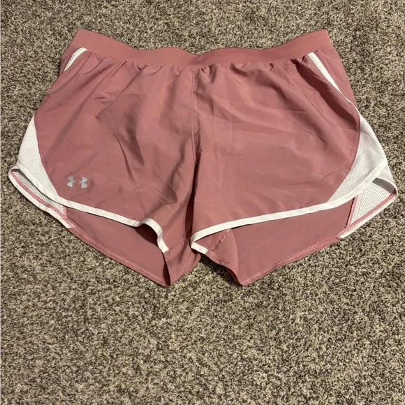 Under Armour Women's Mauve Athletic Shorts - Picture 2 of 6